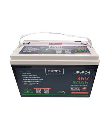 36V 50Ah Essential Series – Bluetooth & Heated LiFePO4 Battery in California